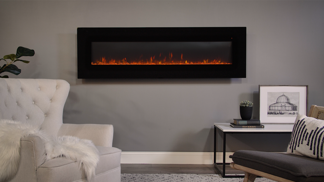 Corretto 72" Electric Fireplace 